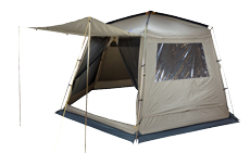 <a href="http://terraincognita.ua/catalog/accessories/picnic_windows.html"><strong>Picnic windows</strong></a> - додаткові захисні штори (не входять в комплект) забезпечать затишок, захист від сонця або дощу. Комплект складається з 2-х цілісних штор і 1-й штори з прозорим вікном з ПВХ плівки.